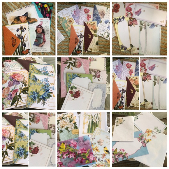 New! Birthday + Sympathy Cards Pretty Graphic Envelopes Lot - Picture 1 of 11